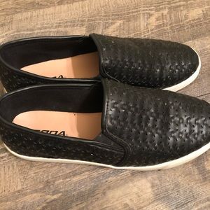 Slip on black shoes